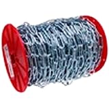 ASC MC256703025 Low Carbon Steel Handy Link Utility Chain, Zinc Plated, #120 Trade, 25' Length, 255 lbs Working Load Limit