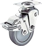 ハンマー クッションキャスター 自在ＳＰ付 ウレタン車 線径３．２ｍｍ