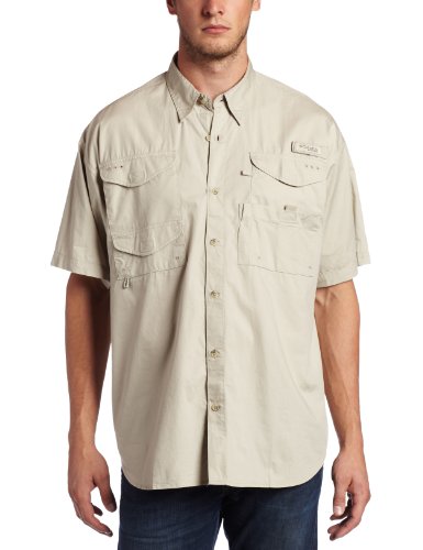 Columbia Mens Bonehead Short Sleeve Shirt,Fossil,XX-Large