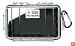 Pelican 1050 Black Clear Micro Case with Clear lid and Carabiner