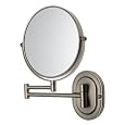 Jerdon JP7507NB Wall Mount Mirror, 7X Magnification, Nickel Finish
