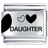  : Daughter Heart Italian Charms Bracelet Link