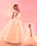 NWT Brand New Flower Girl Ivory Wedding Layers Dress