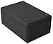 YogaAccessories (TM) 4'' Foam Yoga Block - Black