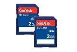 SanDisk SDSDB2-002G-B35 Carte M�moire SD Pack Duo Classe 2  2 Go