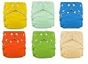 FuzziBunz Cloth Diapers One Size 9 Pack Boys Colors