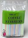 500ct Multi Stripe Coffee Stirrers