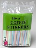 500ct Multi Stripe Coffee Stirrers