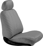 Elegant 21112 Gray Velour Style Low Back Bucket Seat Cover