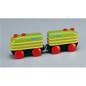 Nuchi Wooden Railway 2-piece Futuristic Train by 