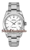 Stein Diamonds Rolex Men's Datejust White Index on Oyster Band