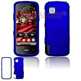 Nokia Nuron 5230 Cell Phone Rubber Feel Dark Blue Protective Case Faceplate ....