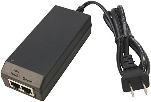 HQRPHQRP 48V POE Injector IEEE 802.3AT for Zavio F3210 IP Camera + HQRP Euro Plug Adapter