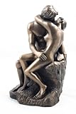 Art Deco Bronze - The Kiss - Nude Lovers Figure Statue