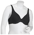 Olga Women's Signature Support Full Figure Seamless Tailored Underwire, Black, 34D