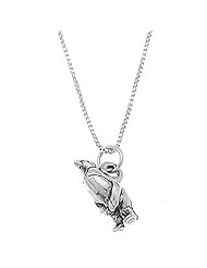 Sterling Silver Three Dimensional Penguin Necklace