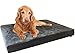 Dogbed4less Heavy Duty Orthopedic Memory Foam Pet Bed with Waterproof Internal Case + 2 Washable Microsuede External Cover for Large Dog