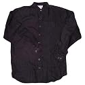 Vicar-classic Henley Hemp Long Sleeve Shirt Black Medium