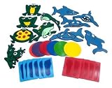 Water Learning Basic Activity Set (Sharks, Frogs, Right Feet, Left Feet & Poly Spots)
