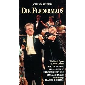 Johann Strauss - Die Fledermaus / Domingo, Te Kanawa, Prey, Royal Opera Covent Garden [VHS]