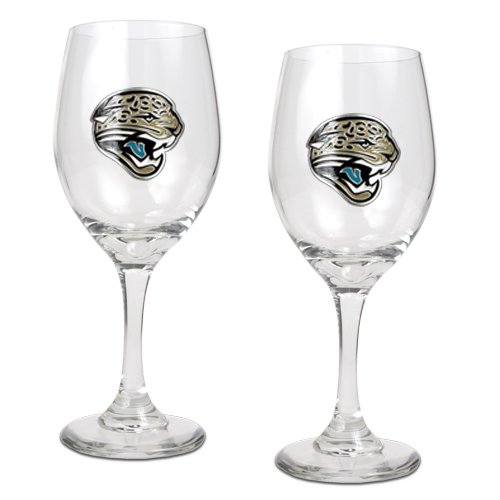 Jaguars 14 Oz Wine Glass (Set Of 2)