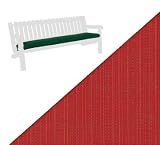 67 Natural Cedar Outdoor Patio Bench or Swing Cushion - Crimson Red