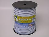 Agricultural & Excavating Tools: 1.5" White Polytape w/ Blue trim for Electric Fence