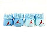 Nike Michael Jordan Infant Baby Boys Light Blue Booties 2 Pairs