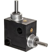 Huco L-Box Miniature Right Angle Gearbox, Acetal Case, Inch