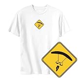 T-Shirt White  Sign Skydiving  Sports