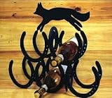 5 Bottle Wine Rack with Cutout