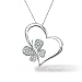 Floating Heart w/ Diamond Butterfly
