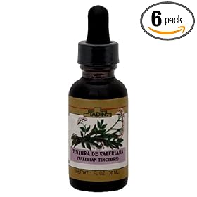 Tadin Tea, Valeriana Tintura (Valerian Tincture), 1-Ounce Bottle (Pack of 6)