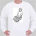 Nice Skirts - Sweatshirt with "black and white", sitting, dress, woman, Mexico, skirt Small White