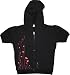 Emily the Strange juniors Black Short Sleeve Pink Poppy Hoodie