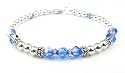 Sapphire Sterling Silver Swarovski Crystal Bracelets