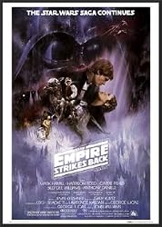 Empire Strikes Back Star Wars Poster Dry Mounted Wood Framed, 24x36..