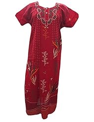 From Amazon.com. Click for details:
 Apparel: Boho Kaftan Dress Red Paisley Floral Print Cotton Caftan Nighty L / M - mogulinterior Apparel: Boho Kaftan Dress Red Paisley Floral Print Cotton Caftan Nighty L / M - mogulinterior