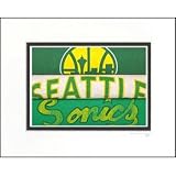 Seattle Supersonics Vintage Sports Art