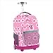 J World Pink Target 18 Rolling Backpack