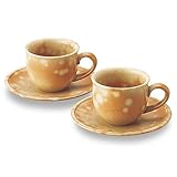 萩焼(はぎやき) 光炎珈琲ペアー化粧箱付/