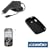 Black Durable Flexible Soft Silicone Skin Case + Rapid Car Charger + Clear Reusable LCD Screen Protector for Palm Treo Pro 850 Smartphone