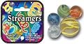 Mega Marbles - STREAMERS MARBLES NET (1 Shooter Marble, 24 Player Marbles & 2 Display Rings)