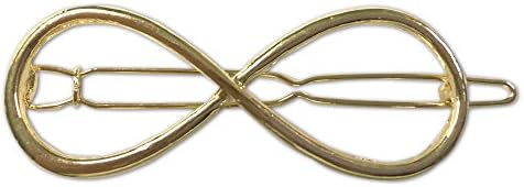 Valentine's Day Gifts Gold-Tone Alloy Cute 8 Shape Bowknot Barrette Hair Accessory Gold-Color