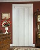 Crown Series 3 1/2 PVC Vertical Blinds w/ Vistec Headrail and Traditional Valance - Split Stack Stack Crown Series 3 1/2 PVC Vertical Blinds w/ Vistec Headrail and Traditional Valance - Split Stack Stack