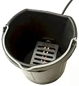 Farm Innovators Rubber 5-Gallon Heated Flat-Back Bucket with Guard Model FB-15R, 150-Watt