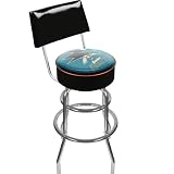 NHL San Jose Sharks Padded Bar Stool with Back