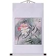 Bird and Flower Wall Art Painting - White