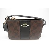 Coach Signature PVC Leather Corner Zip Wristlet 64233