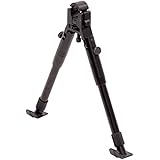 UTG New Gen Clamp-on Bipod, Steel Feet, Cent Ht 9"-11"